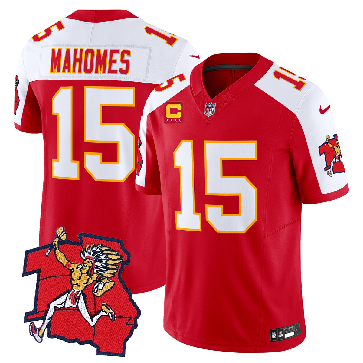 Men's Chiefs 1963 Throwback Vapor Limited Jersey - All Stitched - Red Alternate - Patrick Mahomes — view 1