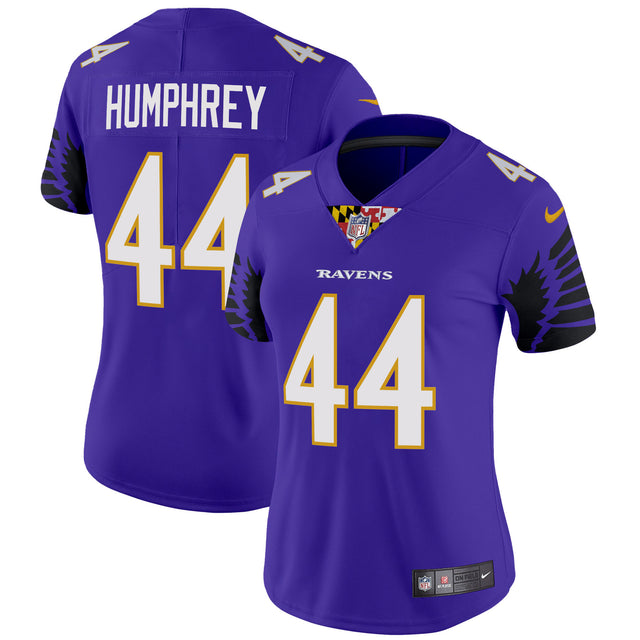 Women's Ravens Special Vapor Limited Jersey - All Stitched - Purple - Marlon Humphrey — view 1