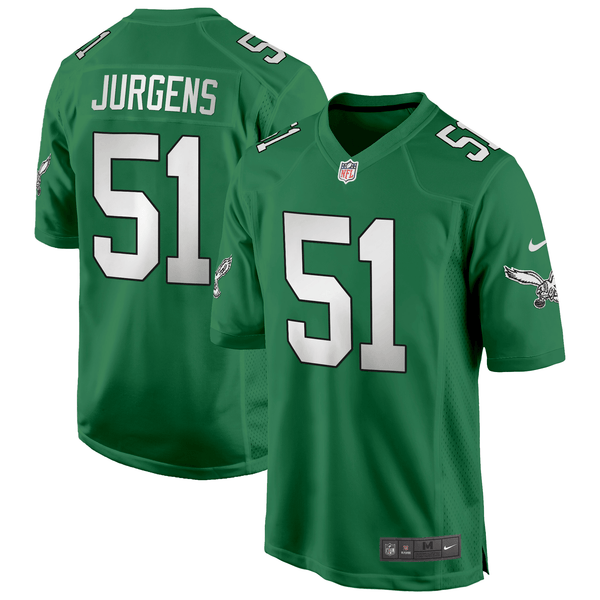 Cam Jurgens Philadelphia Eagles Kelly Green Jersey - All Stitched - Kelly Green — view 1