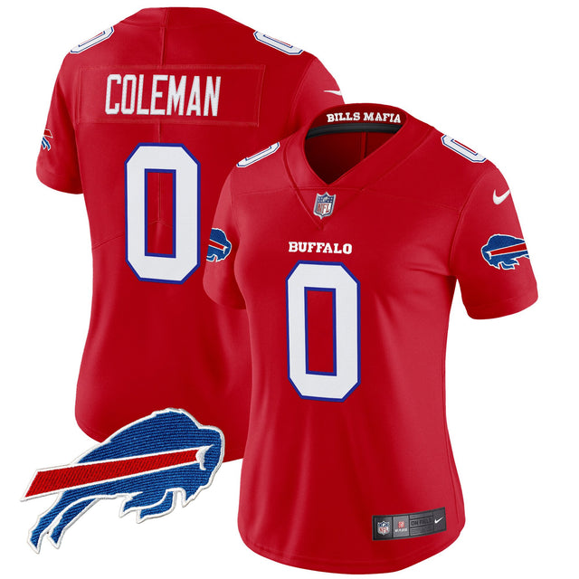 Women's Buffalo Bills 2025 Rivalries Vapor Limited Jersey - All Stitched - Red - Keon Coleman — view 1