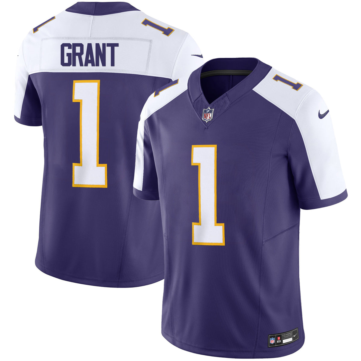 Men's Vikings Classic Limited Jersey - All Stitched - Alternate - Bud Grant — view 1