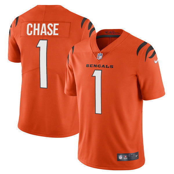 Women's Cincinnati Bengals Player Vapor Limited Jersey - All Stitched - Orange - Ja'Marr Chase — view 1