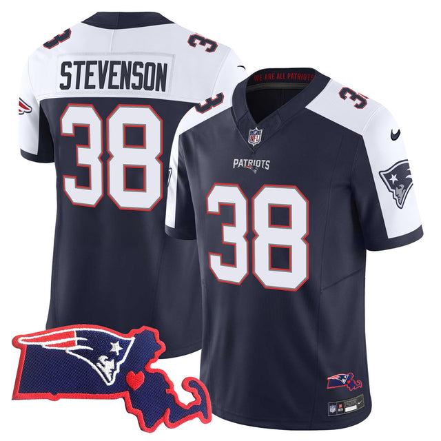 Women's Patriots Bill Belichick 6x Champions Vapor Jersey - All Stitched - Alternate - Rhamondre Stevenson — view 1