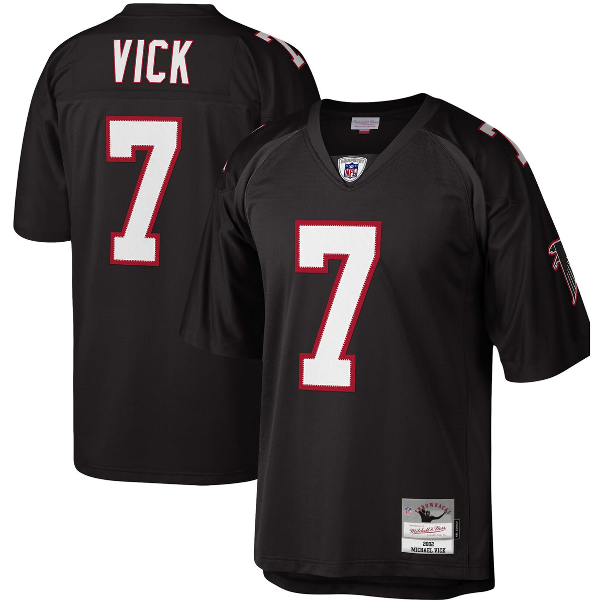 Michael Vick Atlanta Falcons Black Jersey - All Stitched - Black — view 1
