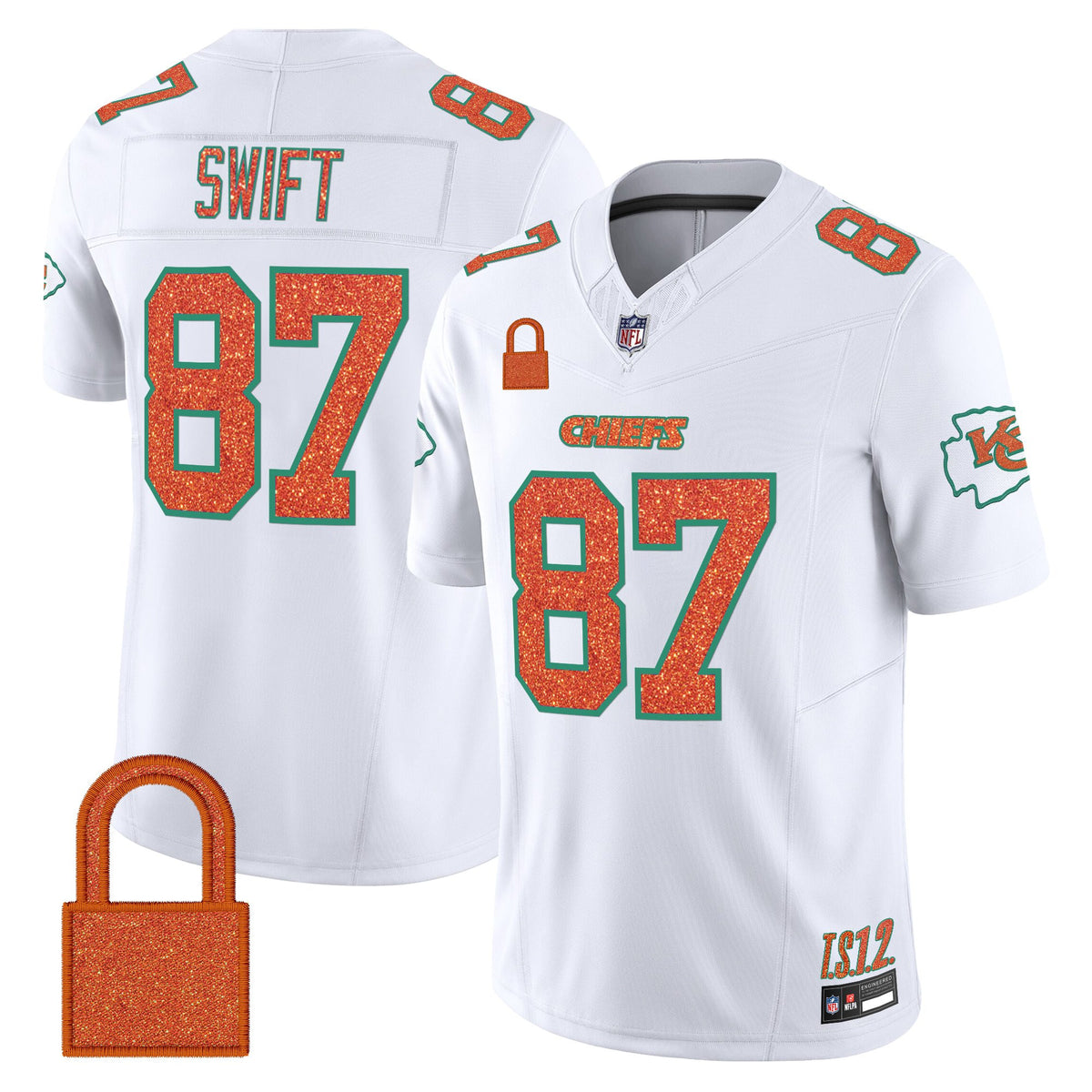 Men's Kansas City Chiefs 'Taylor Swift - TS12 - The Life of a Showgirl' Vapor Limited Jersey - All Stitched — view 1