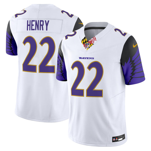 Men's Ravens Special Vapor Limited Jersey - All Stitched - White - Derrick Henry — view 1