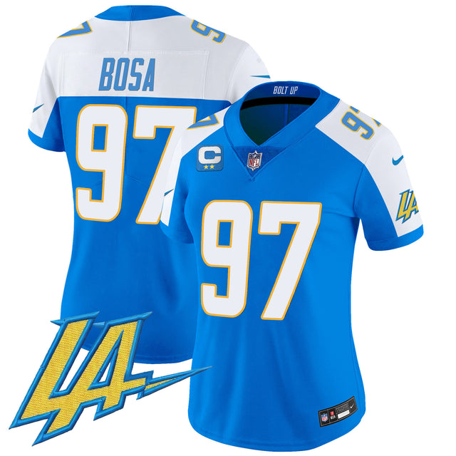 Women's Chargers Vapor Limited Jersey V2 - All Stitched - Blue Alternate - Joey Bosa — view 1