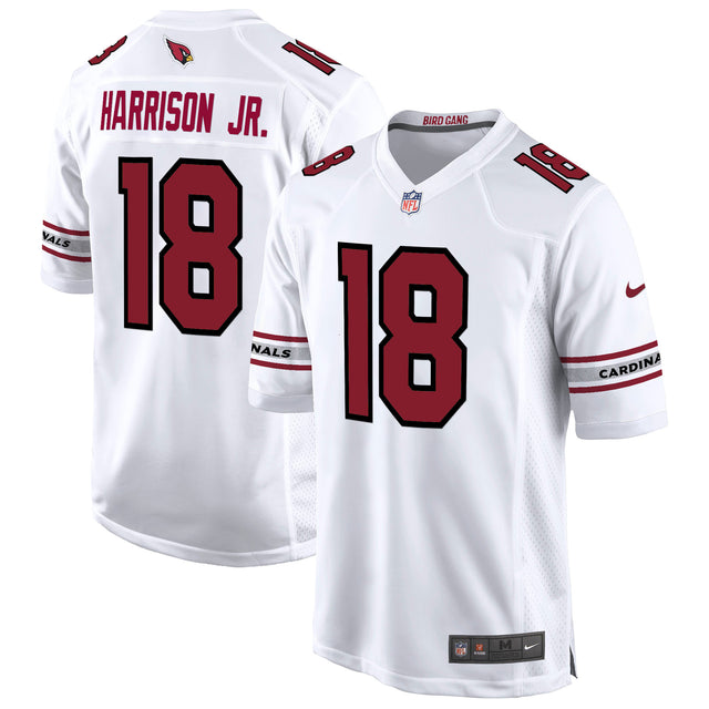 Men's Arizona Cardinals 2024 Game Jersey - All Stitched - White - Marvin Harrison Jr — view 1