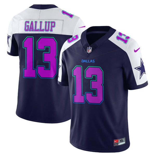 Men's Dallas Cowboys 2023 City Edition Vapor Limited Jersey - All Stitched - Michael Gallup - Navy — view 1