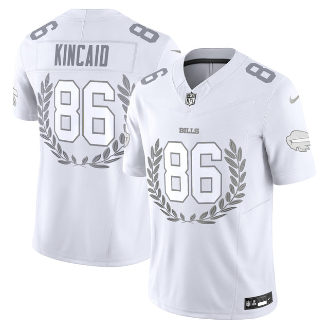 Buffalo Bills Platinum MVP Vapor Limited Jersey - All Stitched - Dalton Kincaid — view 1
