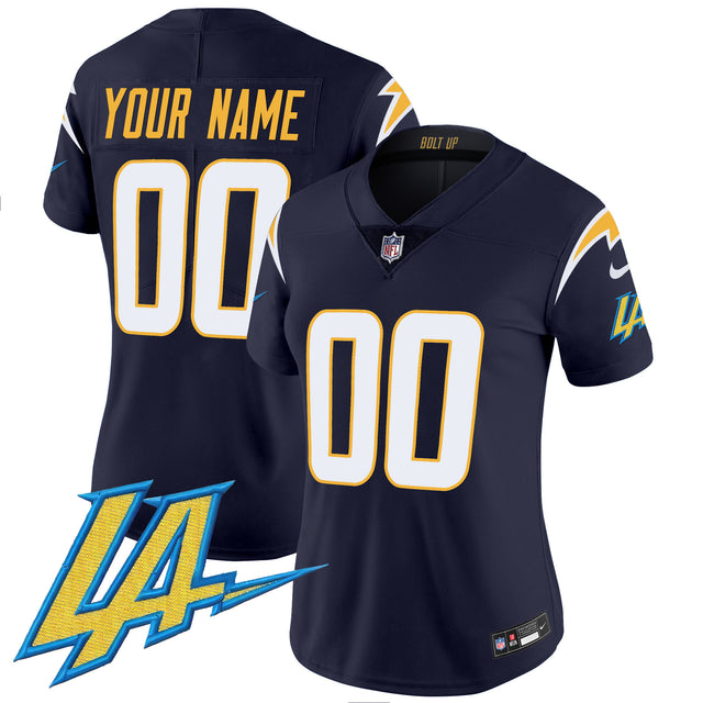 Chargers Vapor Limited Custom Jersey V2 - All Stitched - Navy — view 1