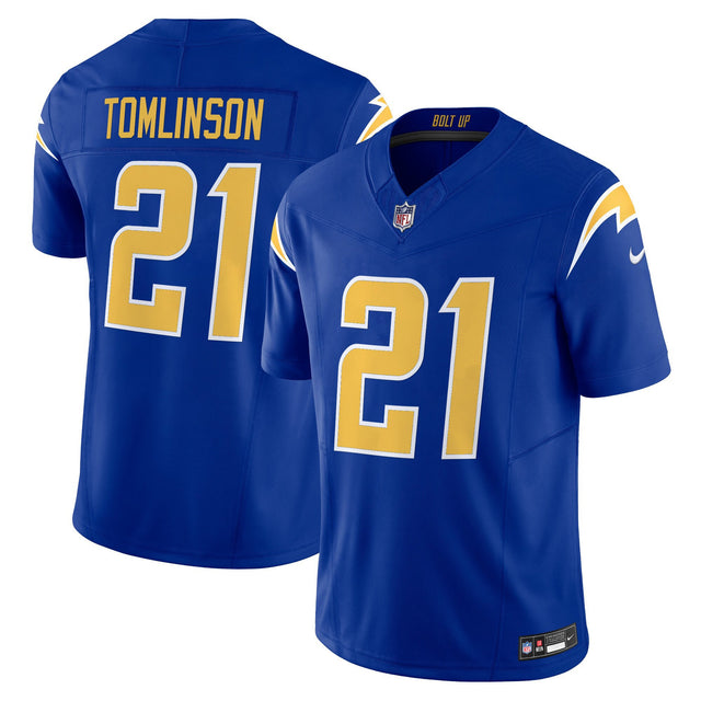 Men's Los Angeles Chargers 2024 Vapor Limited Jersey - All Stitched - Royal - LaDainian Tomlinson — view 1
