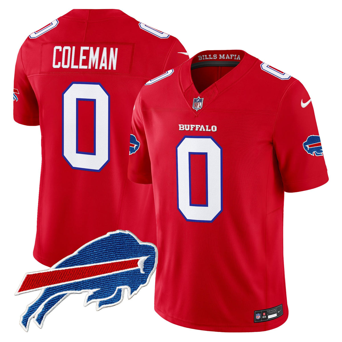 Men's Buffalo Bills 2025 Rivalries Vapor Limited Jersey - All Stitched - Red - Keon Coleman — view 1