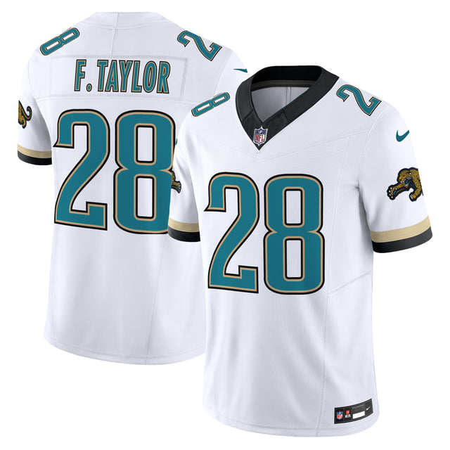 Men's Jacksonville Jaguars Throwback Vapor Limited Jersey - All Stitched - White - Fred Taylor — view 1