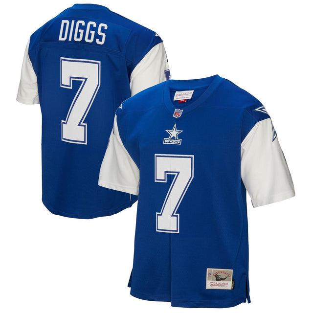 Men's Dallas Cowboys Throwback Player Jersey - All Stitched - Royal - Trevon Diggs — view 1
