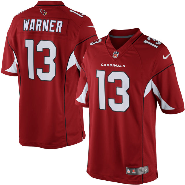 Kurt Warner Arizona Cardinals Red Jersey - All Stitched - Red — view 1