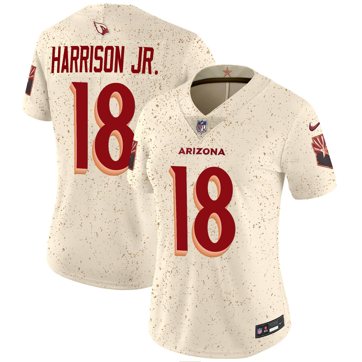 Women's Arizona Cardinals 2025 Rivalries Vapor Limited Jersey - All Stitched - Marvin Harrison Jr — view 1