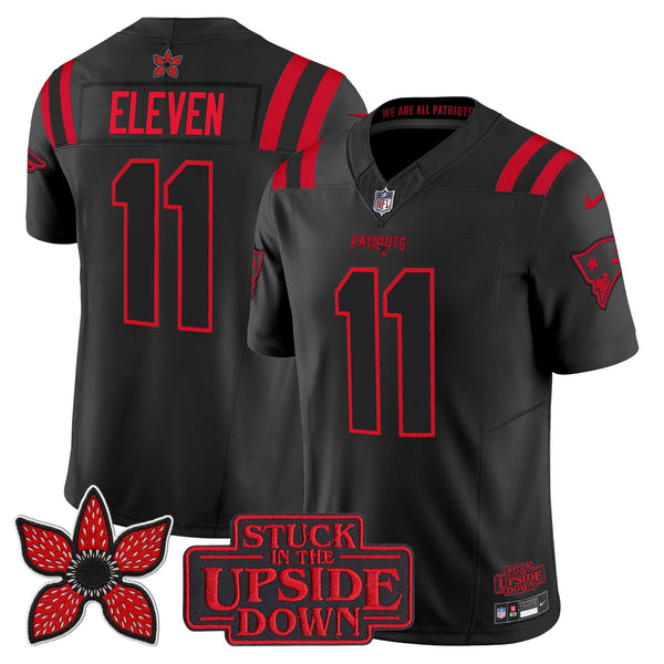 New England Patriots 'Stranger Things Edition' Vapor Limited Jersey - All Stitched - #11 Eleven — view 1