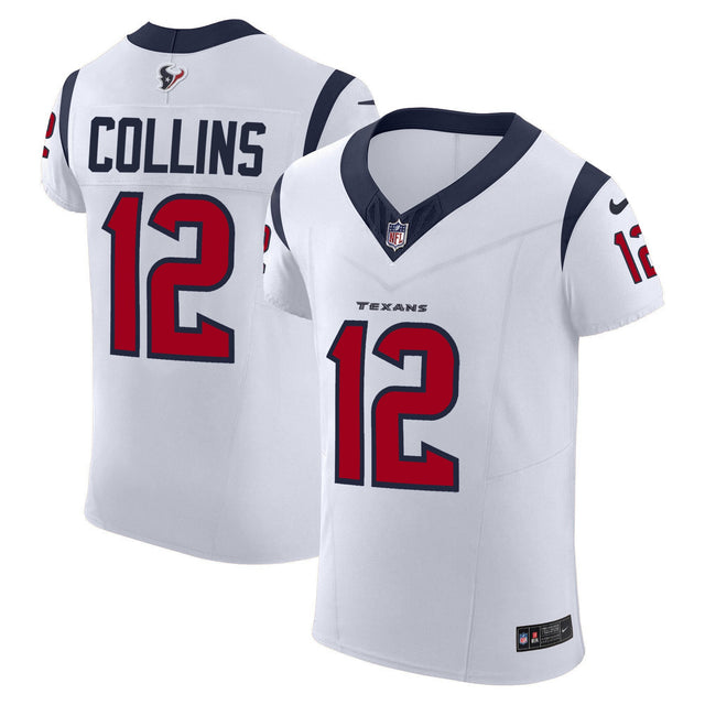 Men's Houston Texans Vapor Elite Jersey - All Stitched - White - Nico Collins — view 1