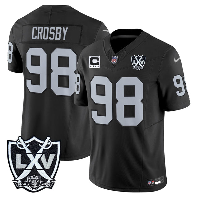 Men's Las Vegas Raiders 2026 Vapor Limited Jersey - All Stitched - Black - Maxx Crosby — view 1