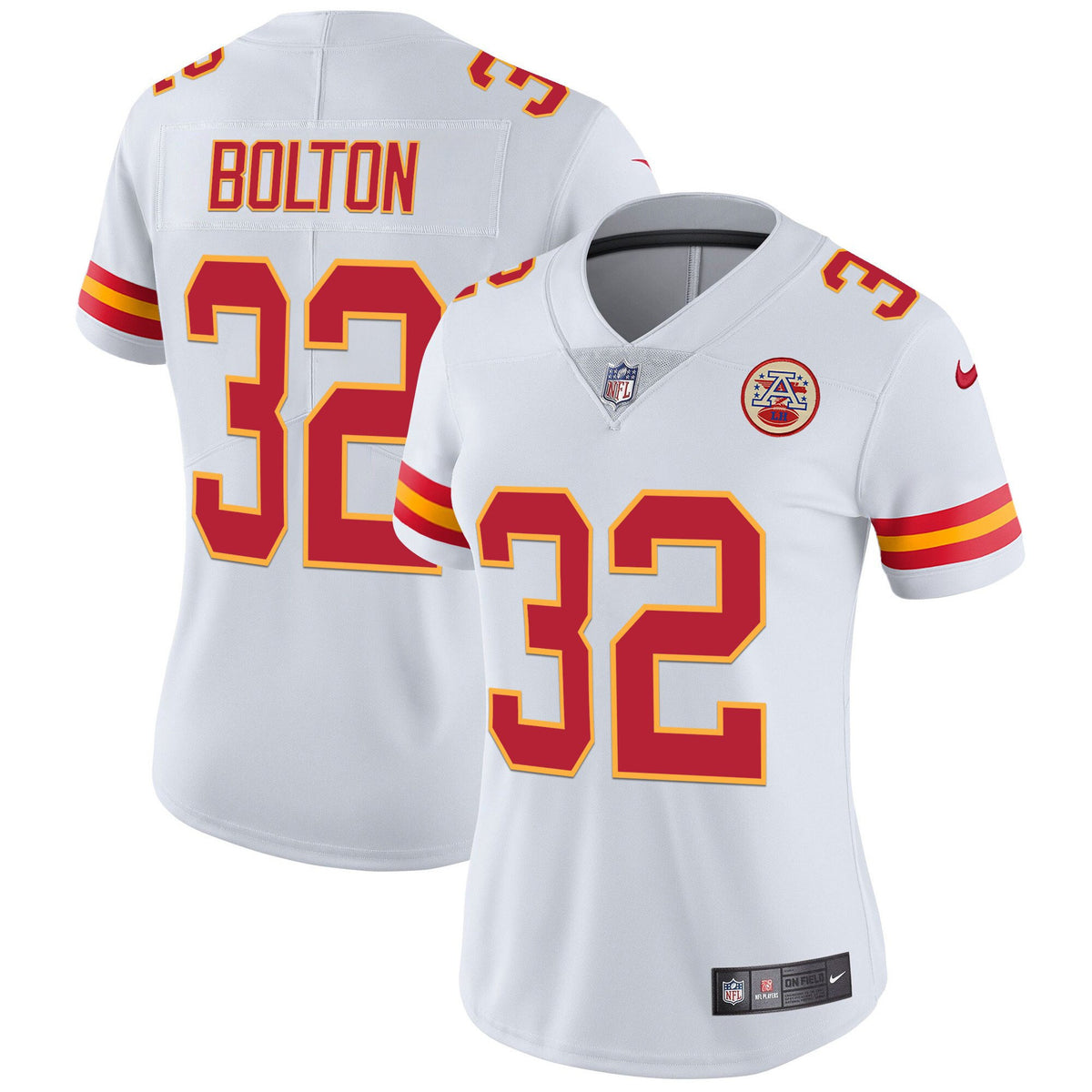 Women's Chiefs Player Vapor Jersey - All Stitched - White - Nick Bolton — view 1