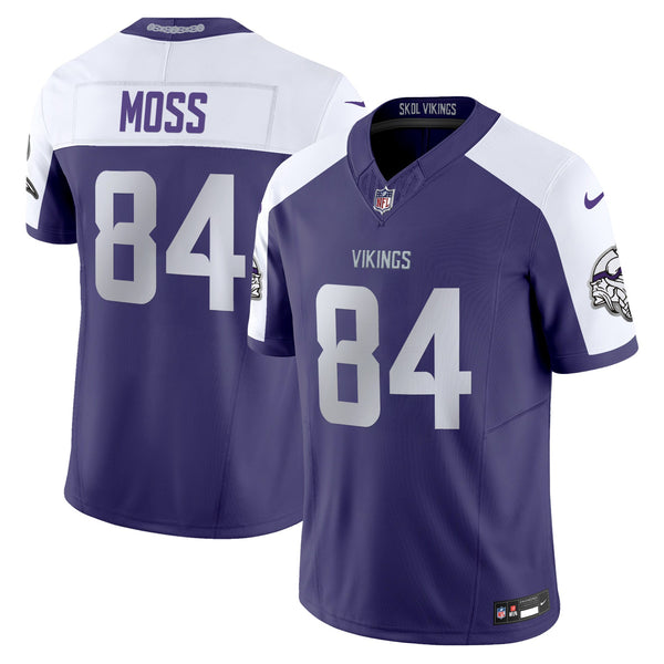 Men's Minnesota Vikings 2024 Winter Warrior Vapor Limited Jersey - All Stitched - Purple Alternate - Randy Moss — view 1