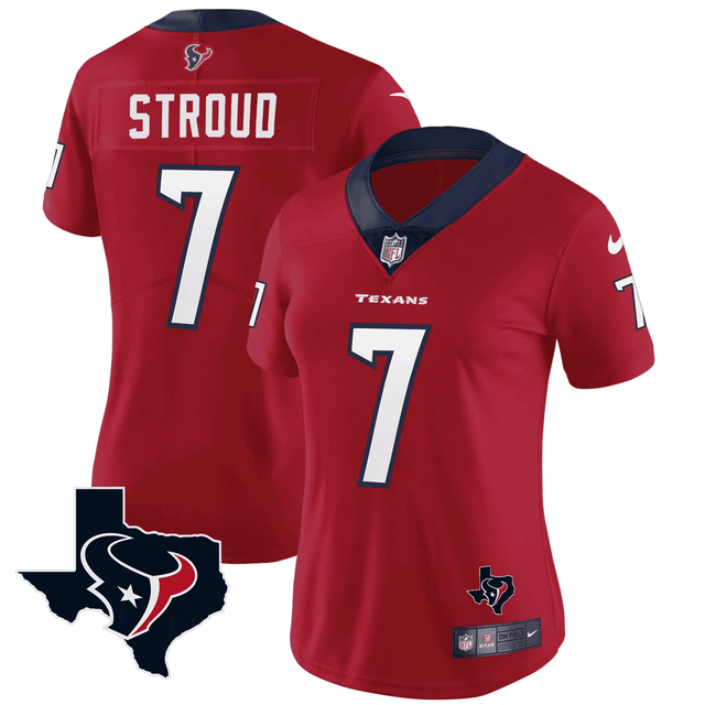 C.J. Stroud Houston Texans Vapor Limited Jersey - All Stitched - Red — view 1