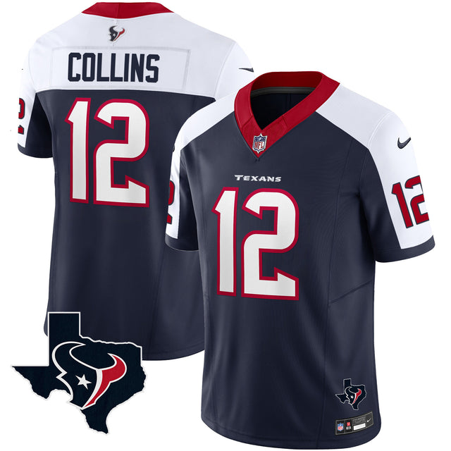 Men's Houston Texans Vapor Limited Jersey - All Stitched - Alternate - Nico Collins — view 1
