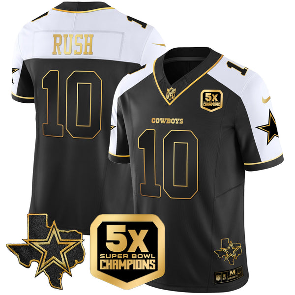 Men's Cowboys 5x Super Bowl Champions Vapor Limited Jersey - All Stitched - Alternate - Cooper Rush — view 1