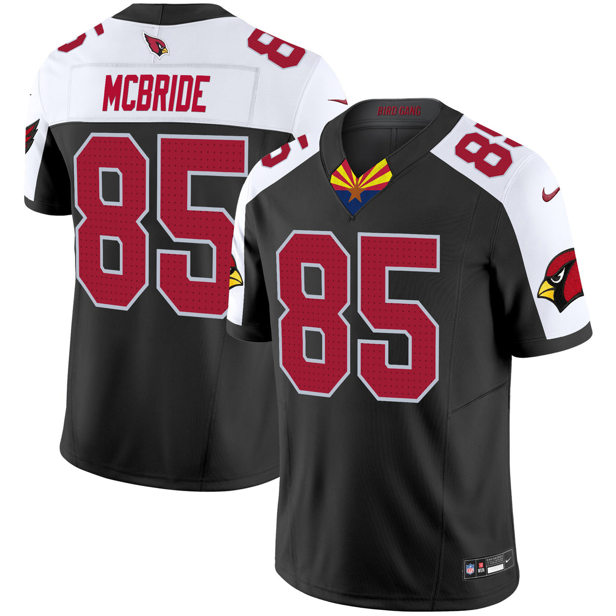 Men's Arizona Cardinals 2024 Special Vapor Limited Jersey V2 - All Stitched - Black Alternate - Trey McBride — view 1