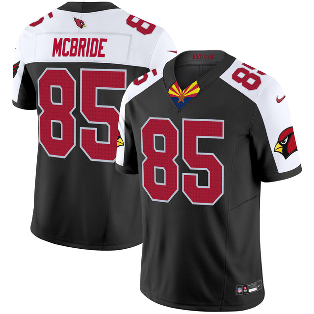 Men's Arizona Cardinals 2024 Special Vapor Limited Jersey V2 - All Stitched - Black Alternate - Trey McBride — view 1