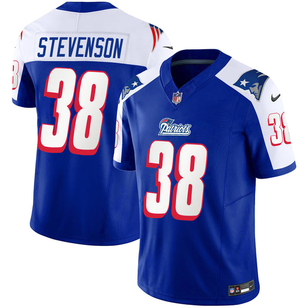 Youth's Patriots 1996 Throwback Limited Vapor Jersey - All Stitched - Alternate - Rhamondre Stevenson — view 1