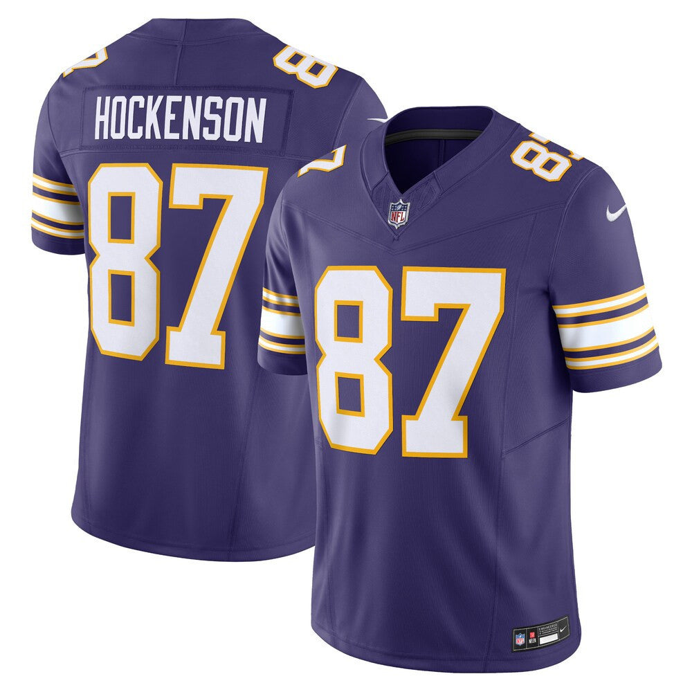 T.J. Hockenson Minnesota Vikings Classic Purple F.U.S.E. Limited Jersey - All Stitched - T.J. Hockenson — view 1