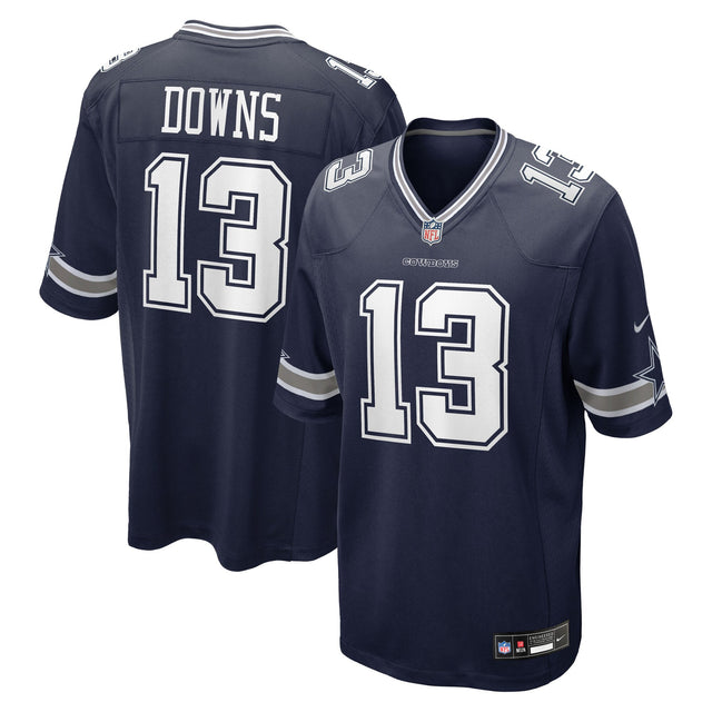 Caleb Downs #13 Dallas Cowboys Jersey - All Stitched - Navy — view 1