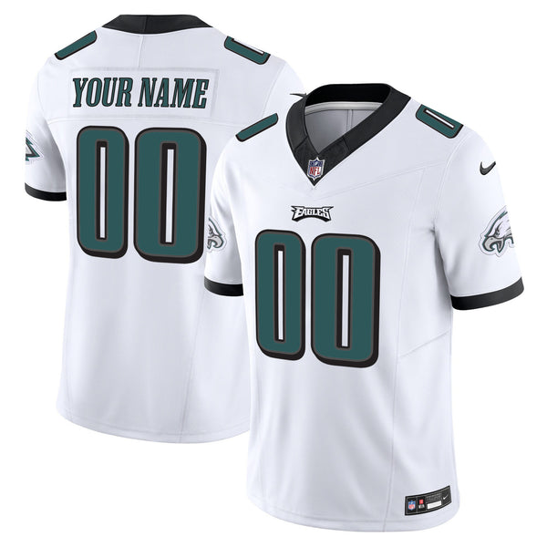 Eagles Vapor Limited Custom Jersey - All Stitched - White — view 1