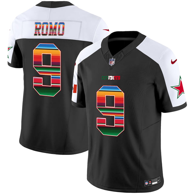 Men's Cowboys Mexico Vapor Limited Jersey V2 - All Stitched - Alternate - Tony Romo — view 1