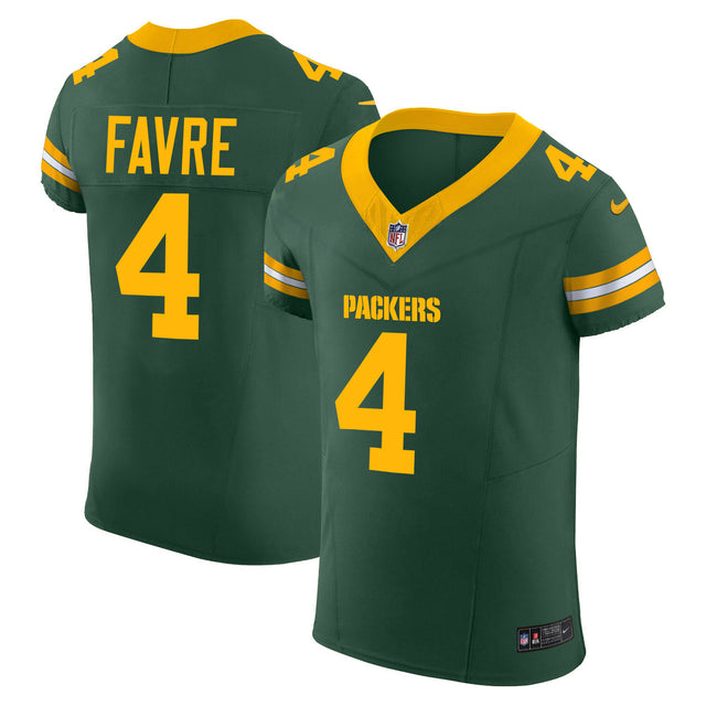 Men's Packers Vapor Elite Jersey - All Stitched - Green - Brett Favre — view 1