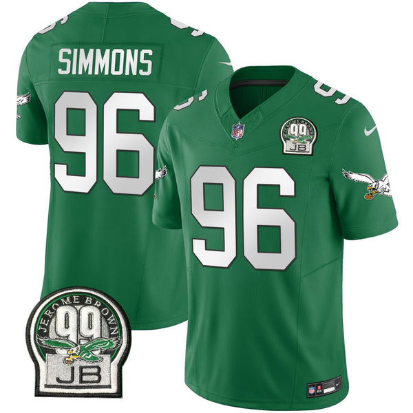 Clyde Simmons Philadelphia Eagles Kelly Green Jersey - All Stitched - Kelly Green — view 1
