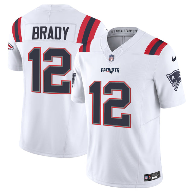 Men's Patriots Vapor Limited Jersey - All Stitched - White - Tom Brady — view 1