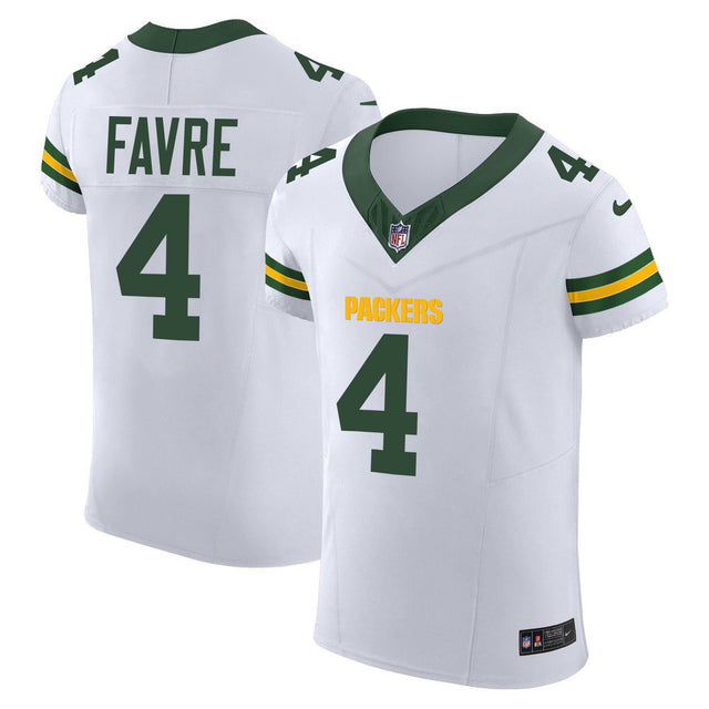 Men's Packers Vapor Elite Jersey - All Stitched - White - Brett Favre — view 1