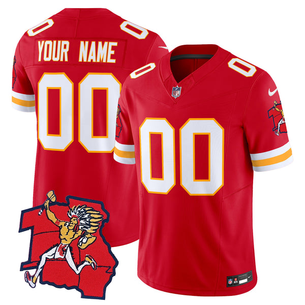 Chiefs 1963 Throwback Vapor Limited Custom Jersey - All Stitched - Red — view 1