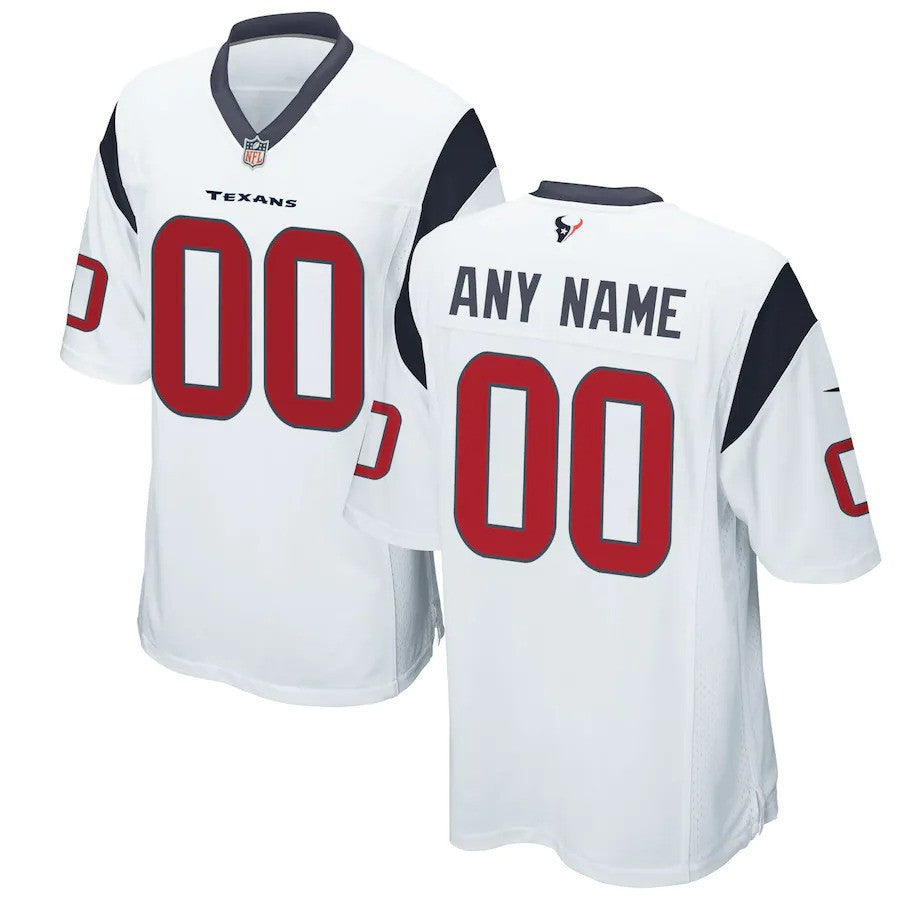Houston Texans Custom Jersey - All Stitched - White — view 1