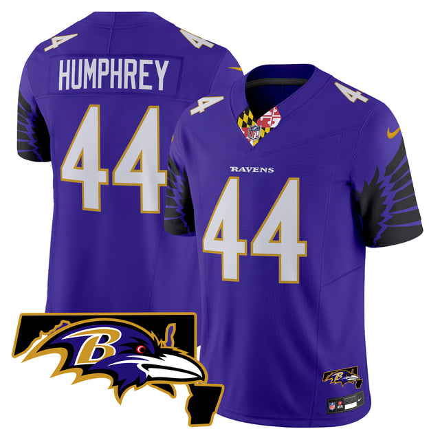 Men's Ravens Maryland Patch Vapor Limited Jersey V2 - All Stitched - Purple Limited - Derrick Henry — view 1