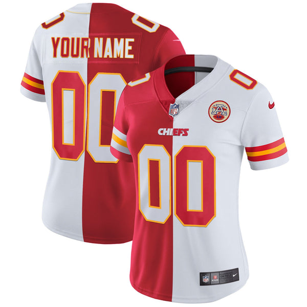 Chiefs Custom Name & Number Jersey - All Stitched - Split — view 1