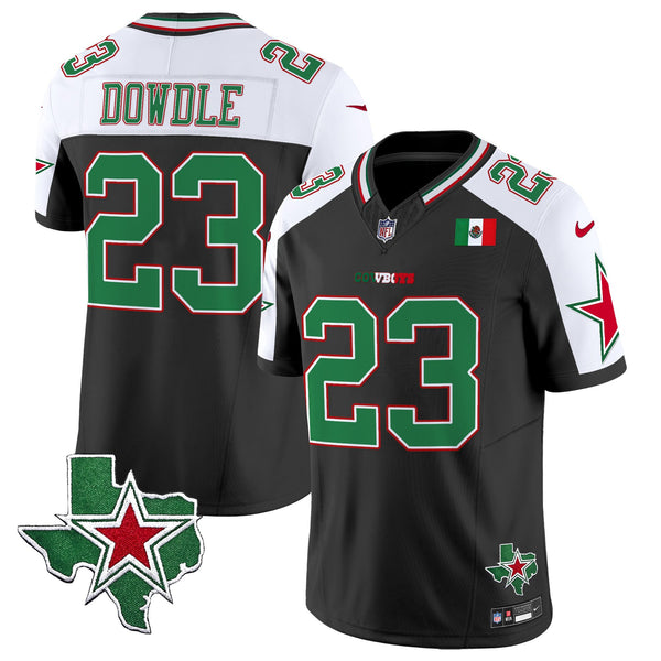 Men's Dallas Cowboys 2025 Mexico Vapor Limited Jersey - All Stitched - Alternate - Rico Dowdle — view 1