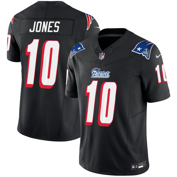 Men's Patriots 1996 Throwback Limited Vapor Jersey - All Stitched - Black - Mac Jones — view 1