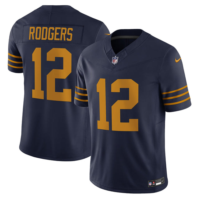 Men's Green Bay Packers The 1923 Classic Vapor Limited Jersey - All Stitched - Navy - Aaron Rodgers — view 1
