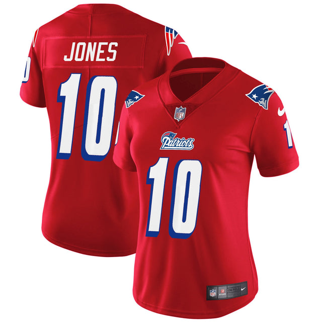 Women's Patriots 1996 Throwback Limited Vapor Jersey - All Stitched - Red - Mac Jones — view 1