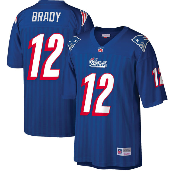 Men's New England Patriots Throwback Player Jersey - All Stitched - Navy - Tom Brady — view 1