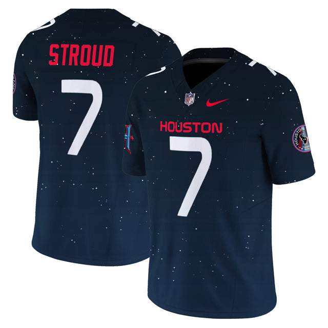 C. J. Stroud #7 Houston Texans Navy Jersey - All Stitched - C. J. Stroud — view 1